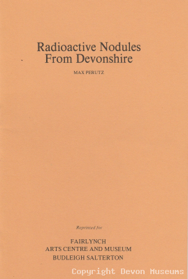 Radioactive Nodules From Devonshire by Max Perutz product photo